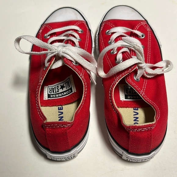 Preppy Converse All Star Red Shoes - Picture 2 of 10